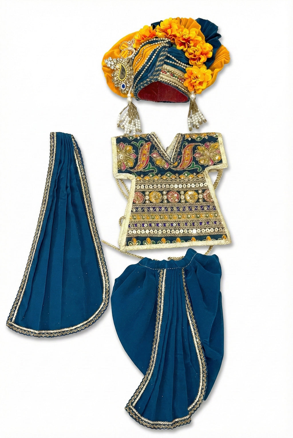 Peacock Royal Krishna Poshak