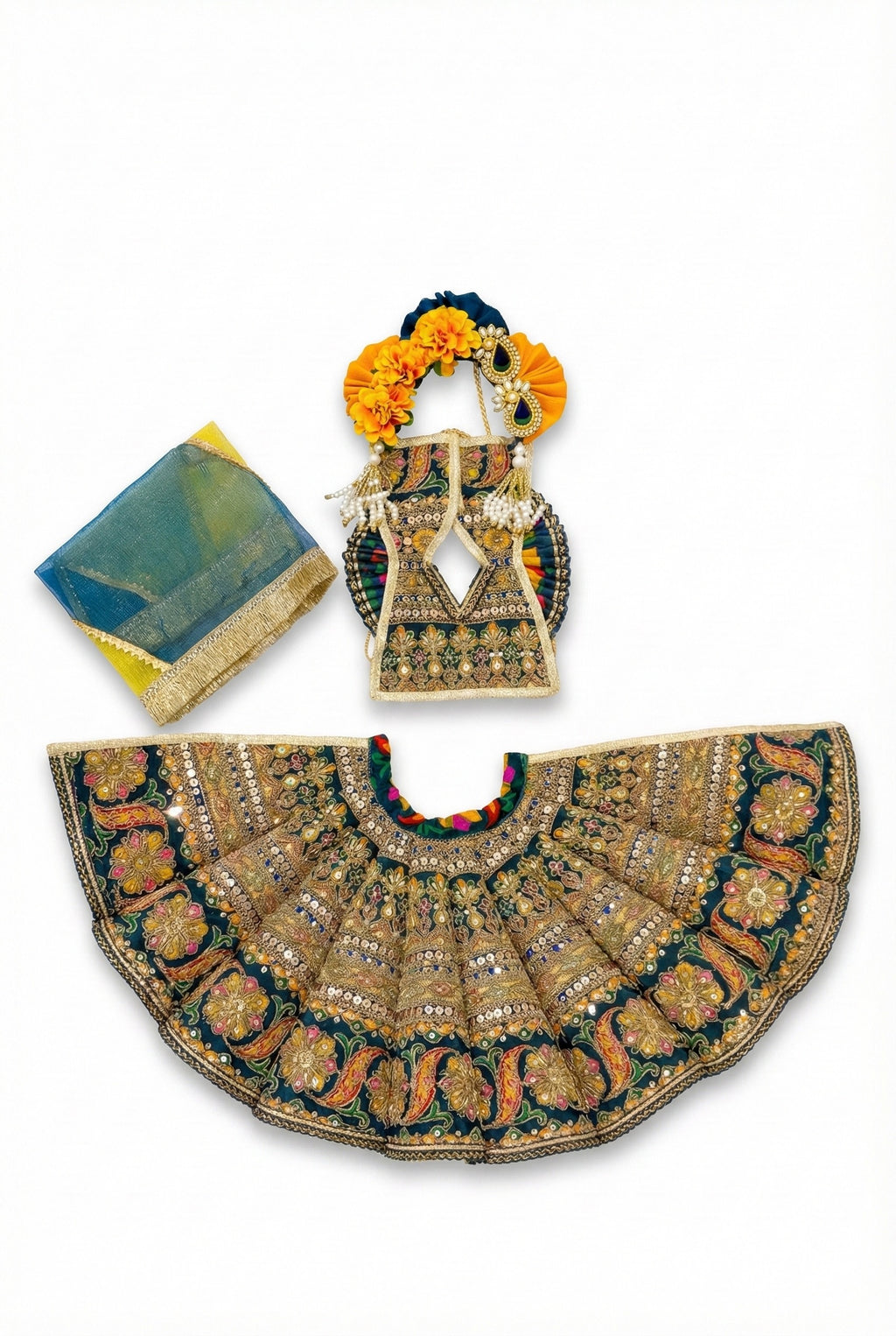 Peacock Royal Krishna Poshak