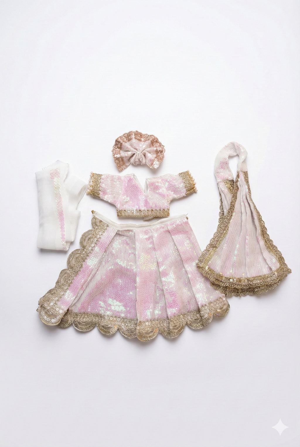 Pearl Blush Raas Lehenga