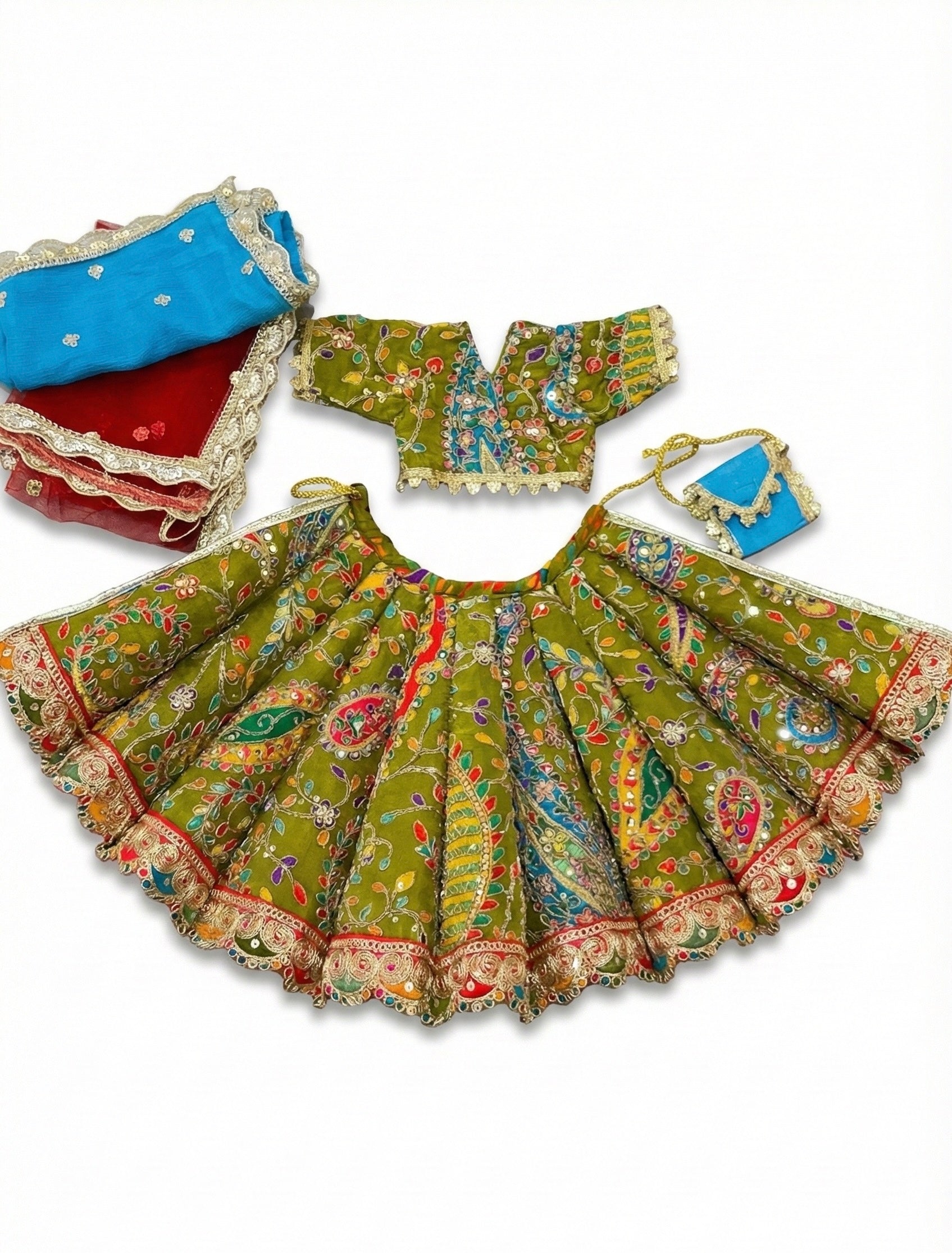 Phulkari Neel Gopi Poshak