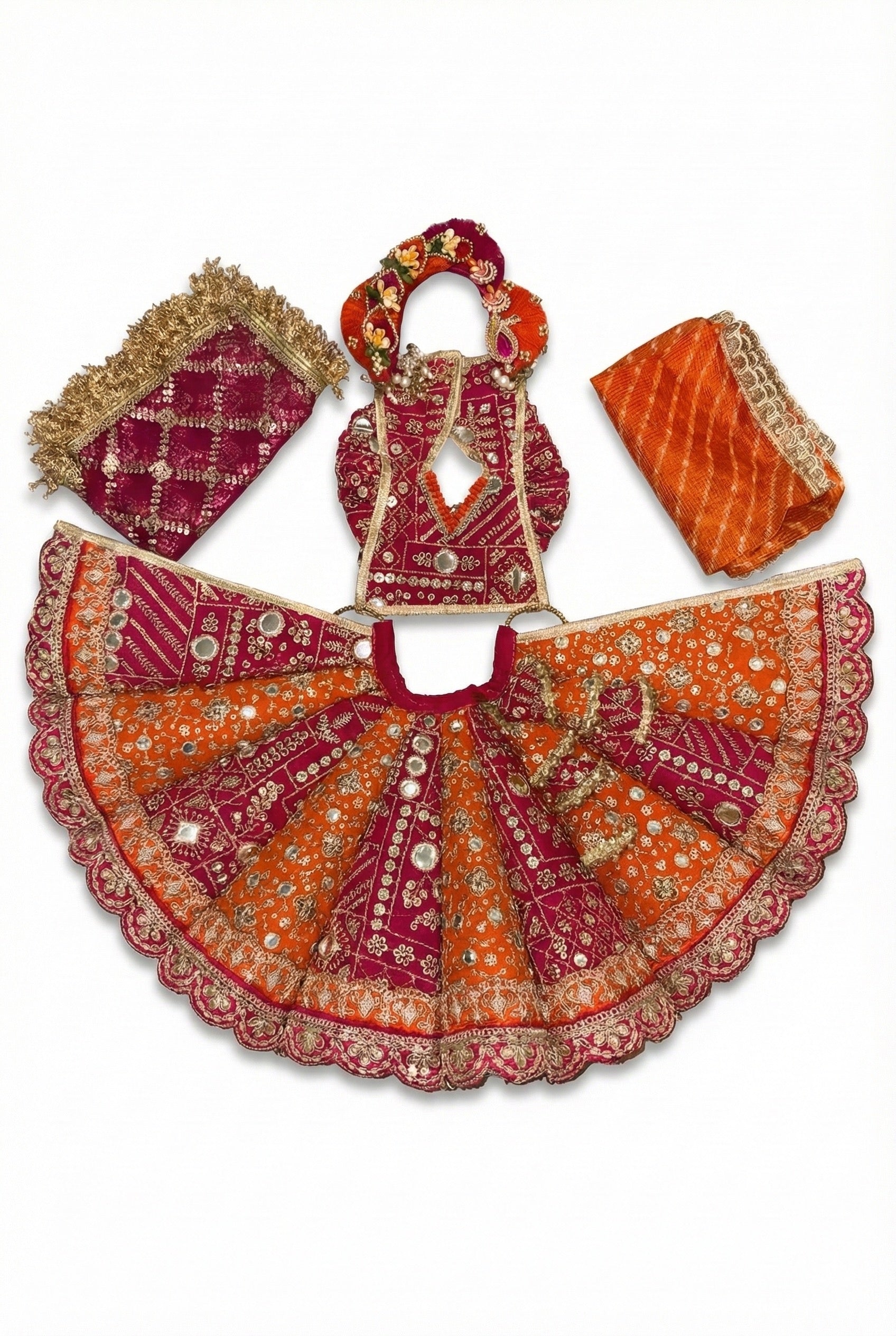 Sunrise Orange Poshak